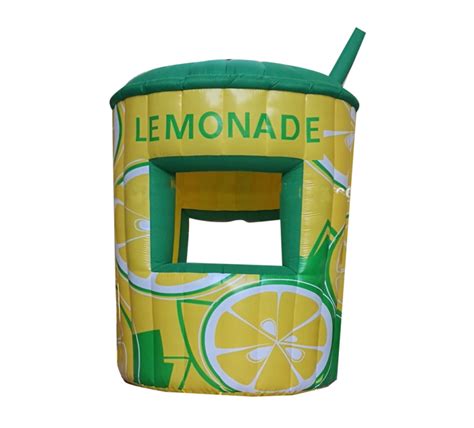Bring the summer fun outdoors with this foldable lemonade stand plan Easily build your stand - perfect for kids - that can be set up, taken down and tucked away. . Inflatable lemonade stand